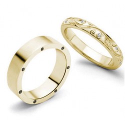 Anillos de boda "Saturno"