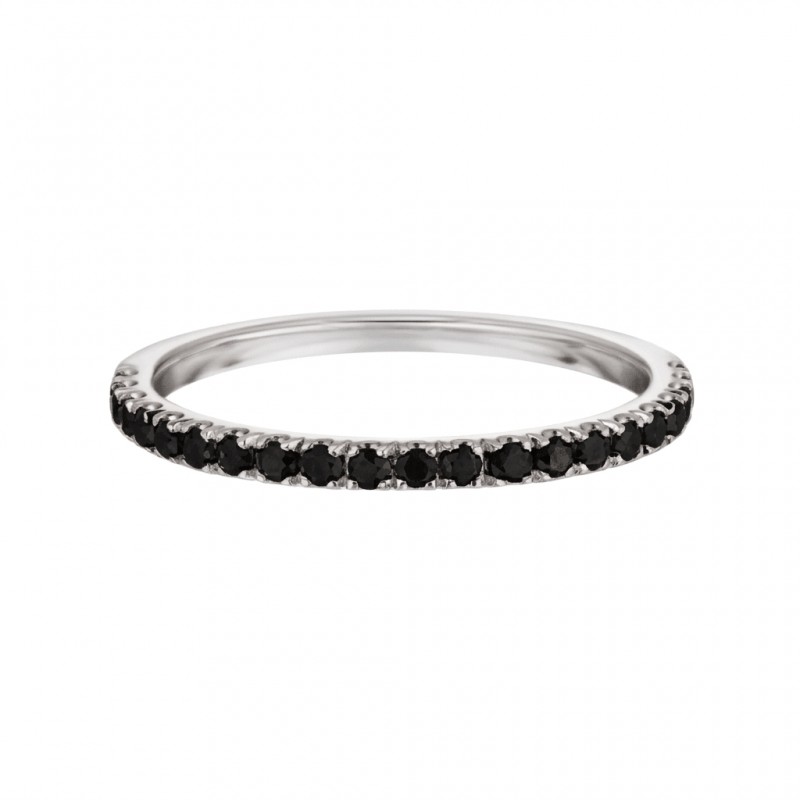 Anillo de mujer "Night" con diamantes negros de 0,01 ct