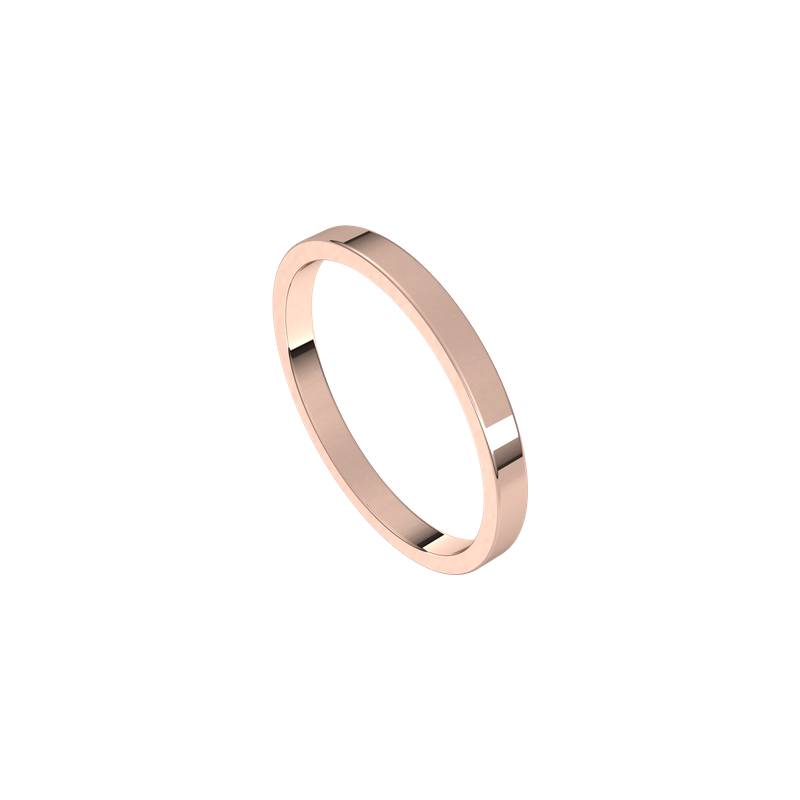 Anillo clásico angulado