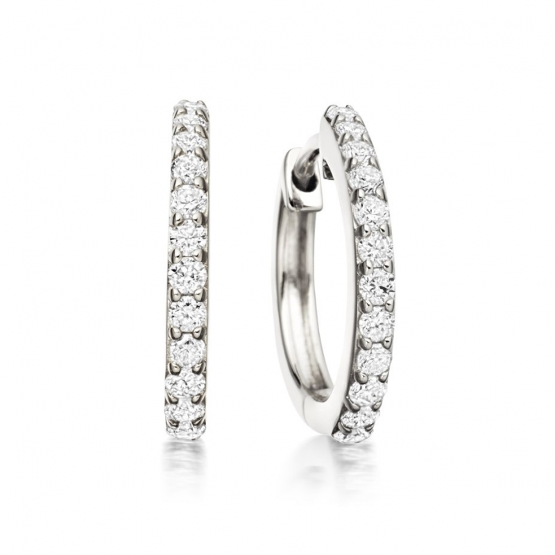Pendientes ''Midi'' con diamantes de 0,24 ct