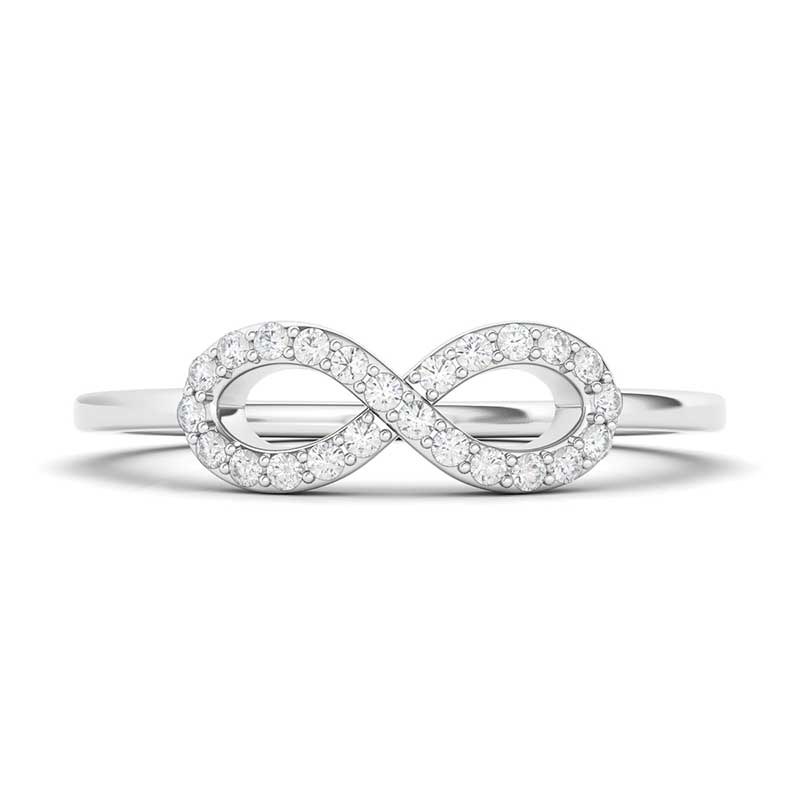 Anillo "Infinity" con diamantes de 0,15 ct